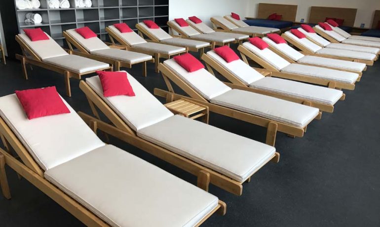 BLU - Sauna Ruheraum Flachliege LINEA
